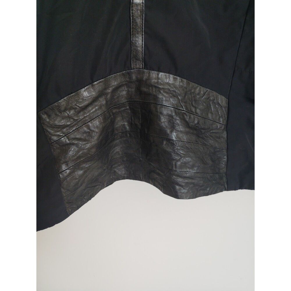 Vintage Diesel Moto Leather Jacket Unisex Medium Y2K Biker Black - Picture 9 of 11